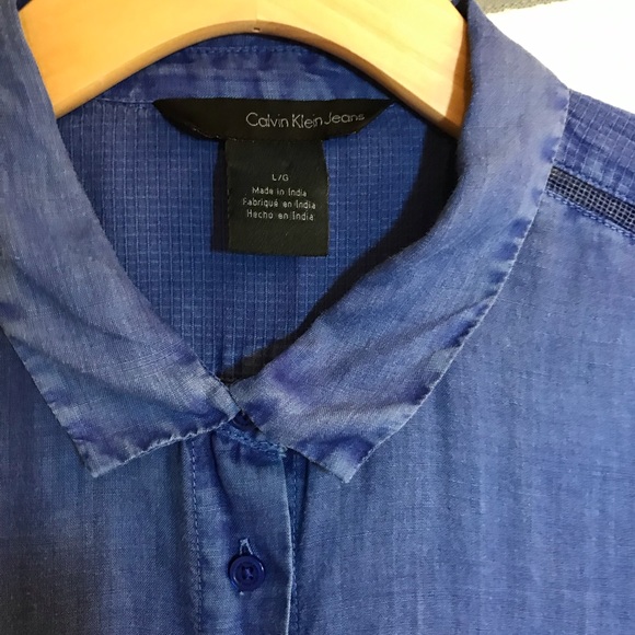 Calvin Klein Long Sleeve/RollUp Linen/Ramie - Picture 3 of 8